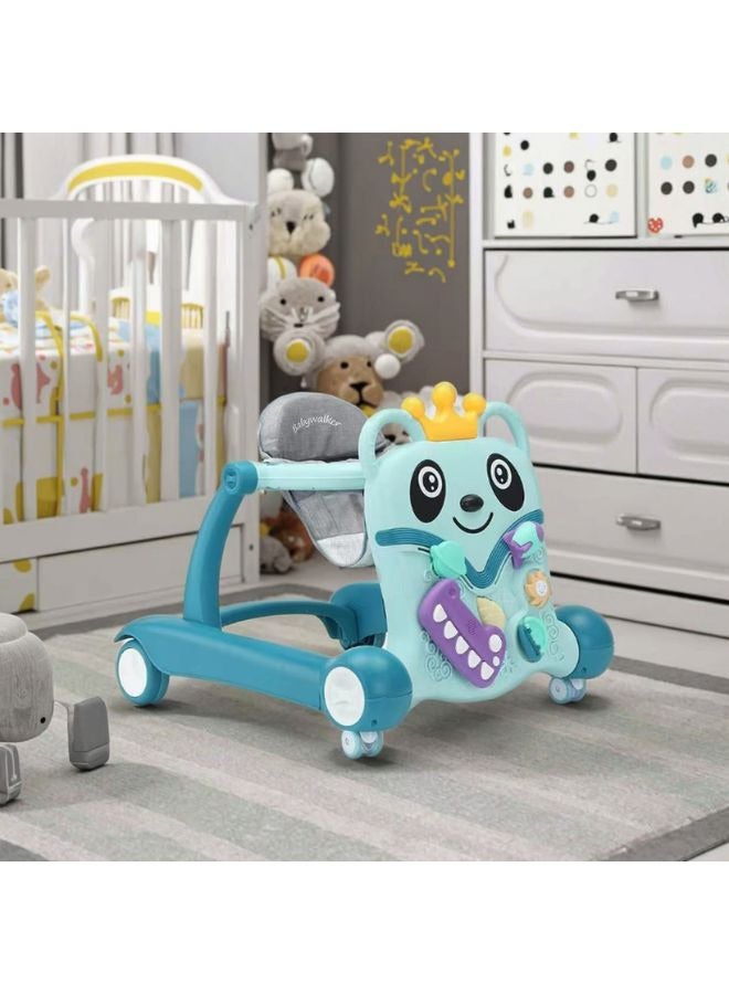 ماس مشاية اطفال 3 في 1 مشاية دفع للاطفال مشاية قابلة للطي للاطفال الصغار مع موسيقى عجلة القيادة العاب المشي للاولاد والبنات - Image 1